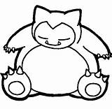 Snorlax Pokemon Coloring Pages Color Printable Lineart Getcolorings Colorings sketch template