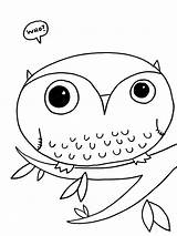 Owl Coloring Pages Cute Printable Owls Kids Girls Color Baby Easy Barn Preschool Girl Colouring Clipart Print Templates Babies Drawing sketch template