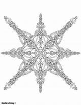 Alley Snowflake sketch template