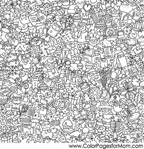 christmas coloring page  adults christmas collage