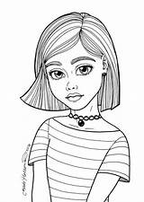 Coloring Pages People Printable Girls Cute Colouring Choose Board Sheets Kids Adult Print sketch template