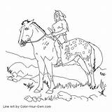 Coloring Horse Pages Appaloosa Native American Nez Perce Color Herd Drawing Horses Printable Own Print Getcolorings Kids Adults Animal Detailed sketch template