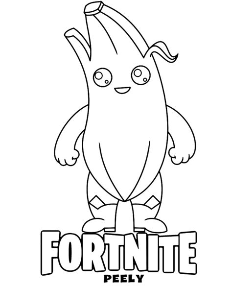 fortnite coloring pages banana skin coloring pages