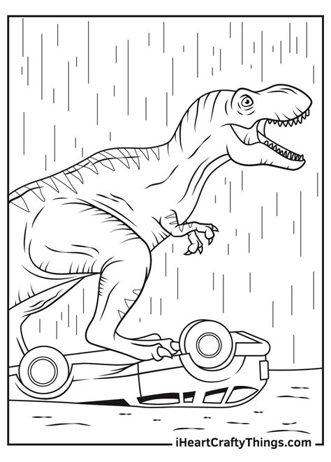 printable jurassic park coloring page updated  coloring home