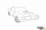 Dodge Draw Charger Furious Fast Drawing Challenger 1970 Coloring Pages Drawings Sketch Paper Drawingnow Template Step sketch template