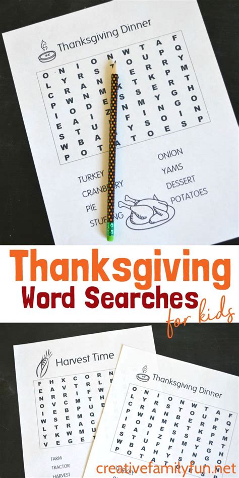 printable thanksgiving word searches  kids thanksgiving words