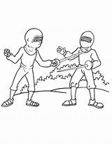 Fencing Coloring Olympic Pages Boxing Popular sketch template