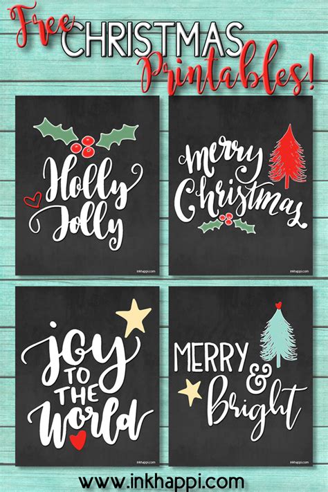 christmas printables  theyre cute inkhappi