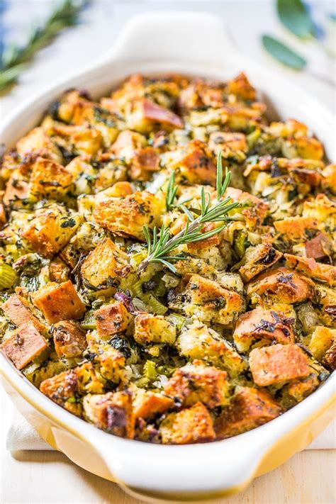 the best traditional stuffing recipe easy and no frills averie cooks