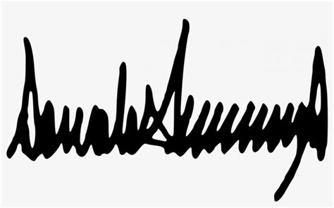 donald trumps signature donald john trump signature  transparent png  pngkey