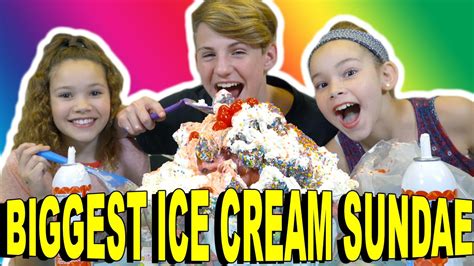World S Biggest Ice Cream Sundae Youtube