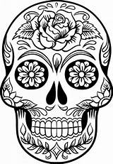 Skull Sugar Printable sketch template