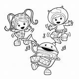 Umizoomi Team Coloring Pages Books sketch template