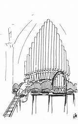 Organ Pipe Zoeken Organist Orgel Kerkorgel sketch template
