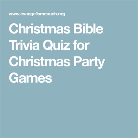 christmas bible trivia quiz  christmas party games christmas bible