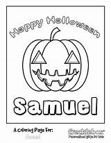 Coloring Pages Frecklebox Personalized Halloween Getdrawings Library Print Color Kids Getcolorings Dreidel Blank Tree Christmas sketch template