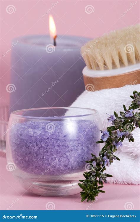 rosemary spa set stock image image  medicine bath