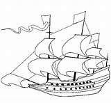 Boat Coloring 17th Sailing Century Coloringcrew Boats sketch template