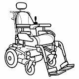 Coloring Wheelchair Pages Post sketch template