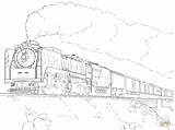 Coloring Train Steam Pages Print sketch template