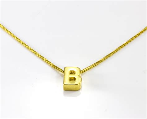 gold dainty letter inital necklace   letters bg bestgift