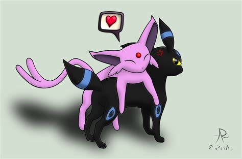 espeon and umbreon by cookiesfearme on deviantart