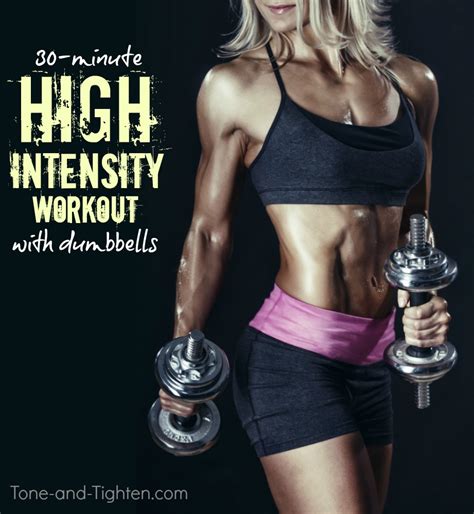 quick at home total body dumbbell workout tone and tighten