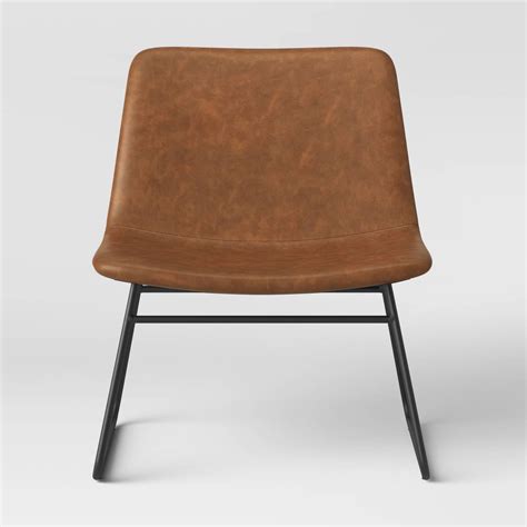 Bowden Accent Chair Caramel Project 62™ Accent Chairs Faux Leather
