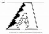Diamondbacks Logo Arizona Drawing Draw Mlb Coloring Pages Step Outline Drawings Houston Tutorials Template Astros Search Tutorial Paintingvalley Drawingtutorials101 Again sketch template