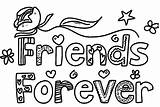 Coloring Friends Pages Friend Forever Words Drawing Friendship Printable Clipart Designs Two Bff Kids Print Color Pal Colorful Boys Boy sketch template