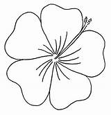 Flower Bunga Raya sketch template