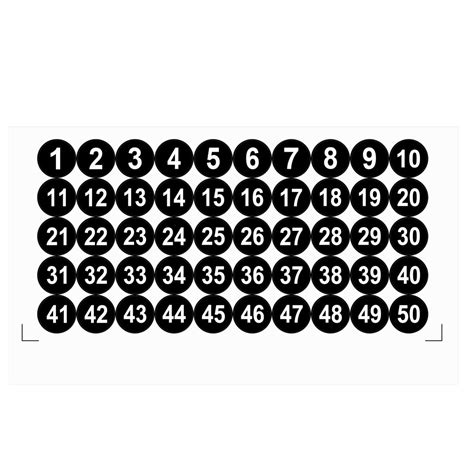 uxcell mm  pvc  number stickers number   black walmart