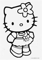 Kitty Hello Coloring Pages Printable Cool2bkids sketch template