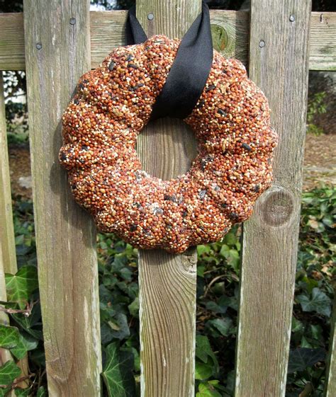 donnas art  mourning dove cottage  farm supply stores   homemade bird seed wreath