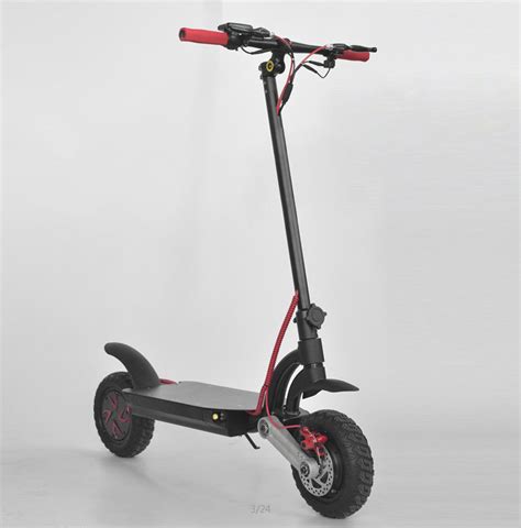 black electric kick scooter   dual motor  road electric scooter easy  fold