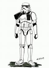 Coloring Stormtrooper Trooper Azcoloring sketch template