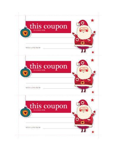 santa coupon  coupon ticket template  hloomcom christmas