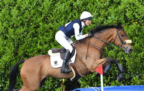 british rider breaks collarbone in fall but aims to be back for burghley
