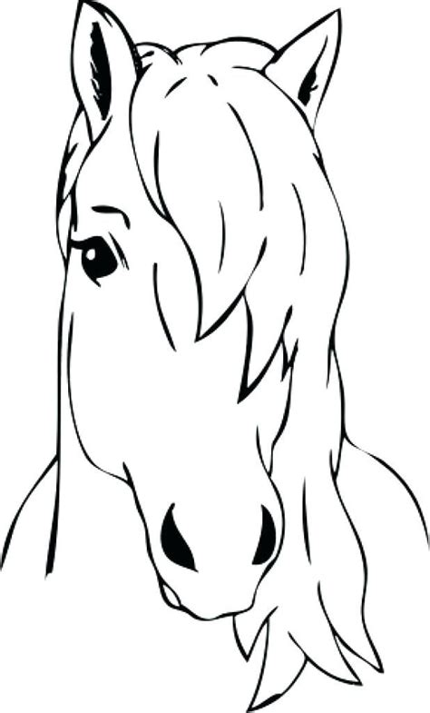 horse head coloring page head coloring page blank face coloring page