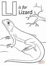 Coloring Lizard Letter Pages Printable Dot Drawing Crafts sketch template
