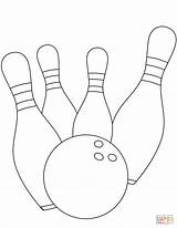 Bowling Birillo Strike Zum Kegel Supercoloring Skittles Birilli sketch template