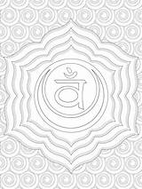 Coloring Chakra Pages Printable Sacral Getcolorings Getdrawings Healing Chakras Found sketch template