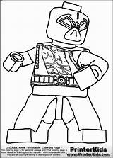 Lego Coloring Pages Batman Bane Printable Ivy Poison Color Clayface Villians Drawing Marvel Superhero Colouring Party Dc Print Getcolorings Mask sketch template