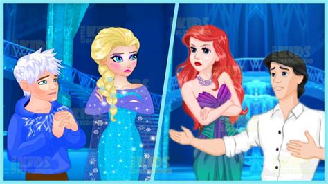 disney princess elsa  ariel breaks