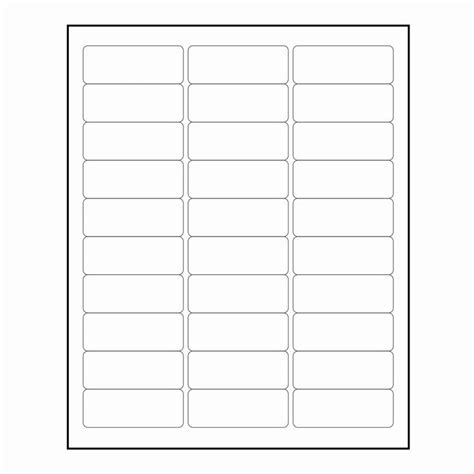 Blank Label Templates Avery 5160 Avery 5160 Template