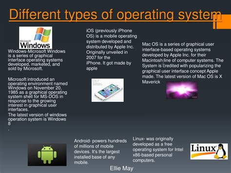 types  operating system powerpoint