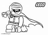 Lego Coloring Pages Superhero Drawing Line Kids Printable Print sketch template