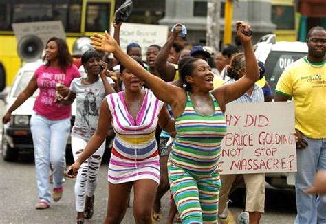 Jamaica Gleanergallery Tivoli Residents March Gladstone