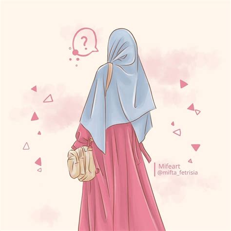 gambar muslimah hijab kartun