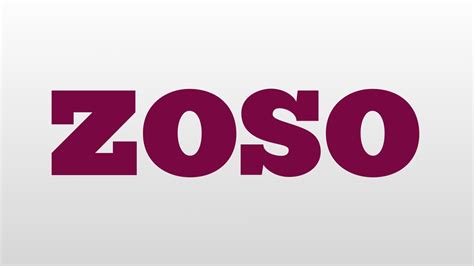 zoso meaning  pronunciation youtube